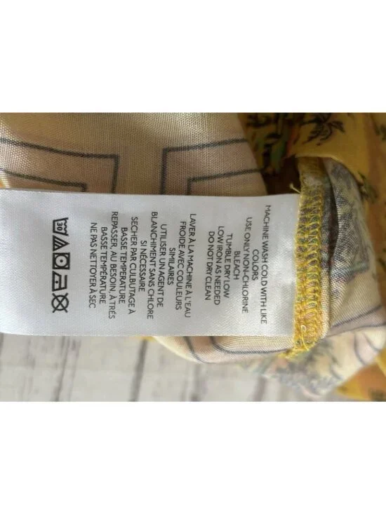 Urban Outfitters UO Gardenia Map Florida Souvenir Button Down Top Shirt Small - Picture 9 of 10